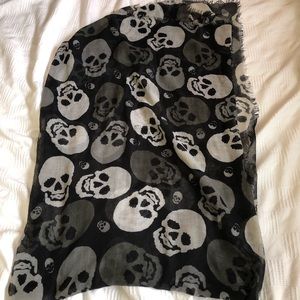 Skull blanket scarf XL